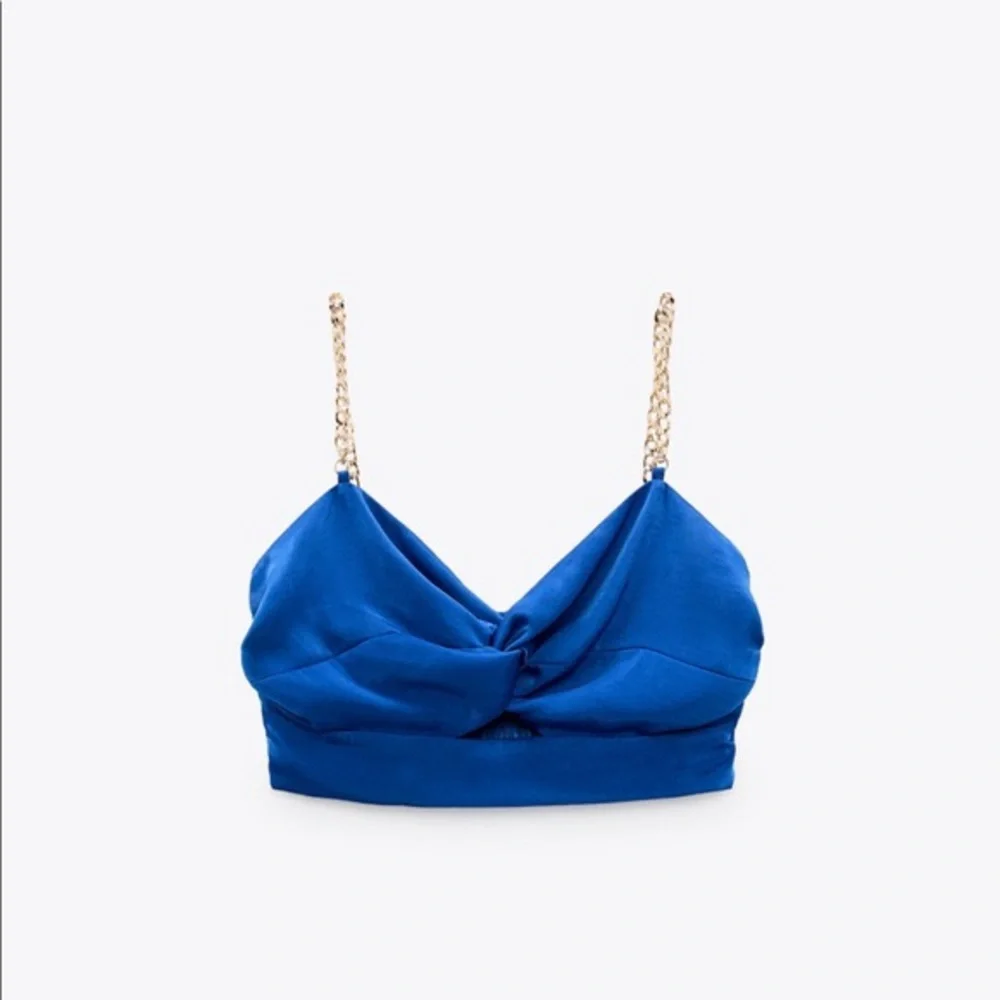 Zara gold chain top - Picture 1 of 2